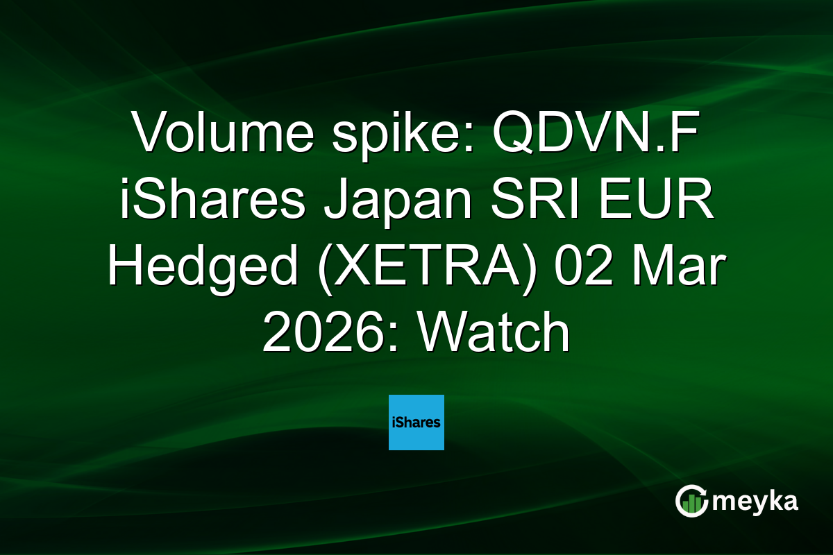 Volume spike: QDVN.F iShares Japan SRI EUR Hedged (XETRA) 02 Mar 2026: Watch