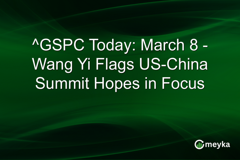 ^GSPC Today: March 8 - Wang Yi Flags US-China Summit Hopes in Focus