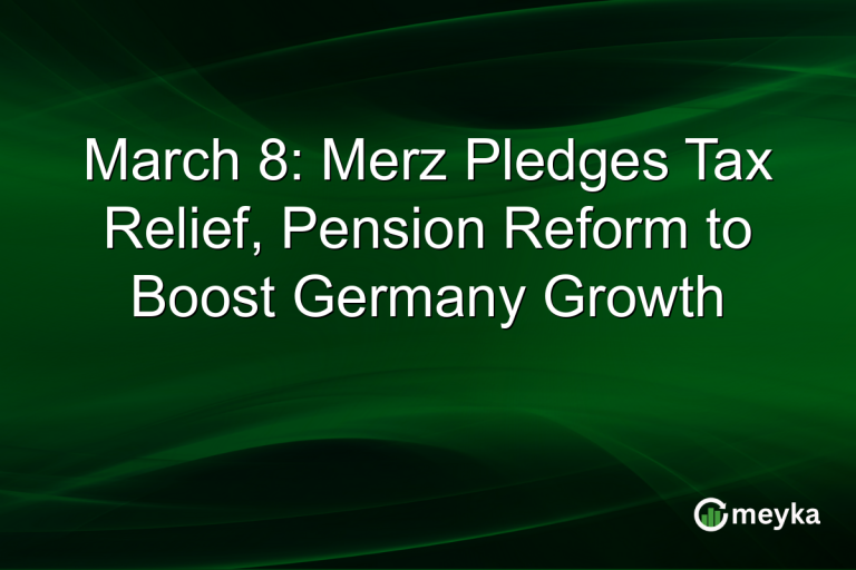 March 8: Merz Pledges Tax Relief, Pension Reform to Boost Germany Growth