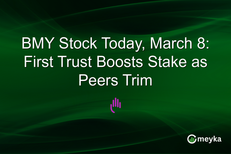 BMY Stock Today, March 8: First Trust Boosts Stake as Peers Trim