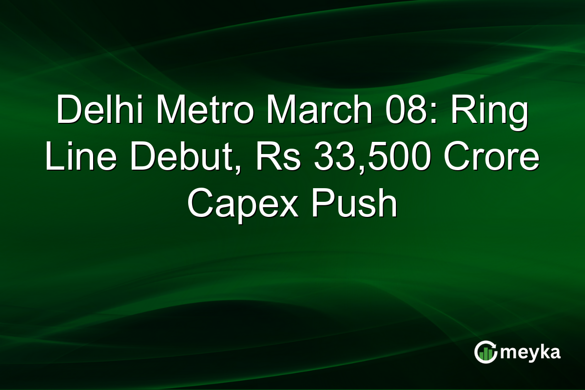 Delhi Metro March 08: Ring Line Debut, Rs 33,500 Crore Capex Push