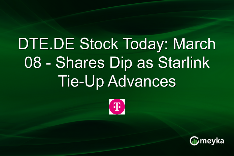DTE.DE Stock Today: March 08 - Shares Dip as Starlink Tie-Up Advances