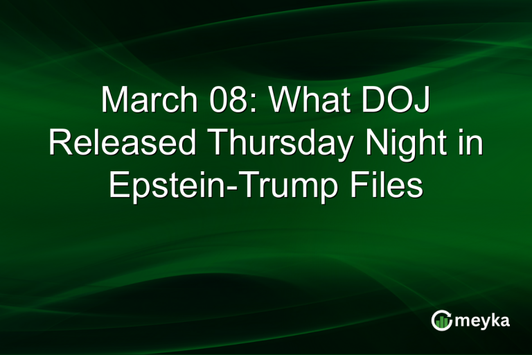 March 08: What DOJ Released Thursday Night in Epstein-Trump Files