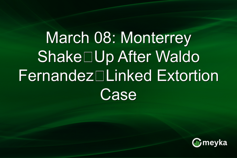 March 08: Monterrey Shake‑Up After Waldo Fernandez‑Linked Extortion Case