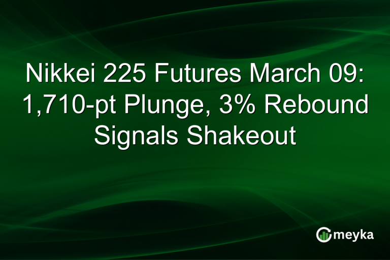 Nikkei 225 Futures March 09: 1,710-pt Plunge, 3% Rebound Signals Shakeout