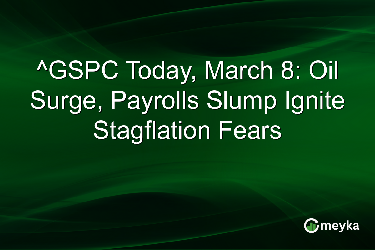 ^GSPC Today, March 8: Oil Surge, Payrolls Slump Ignite Stagflation Fears