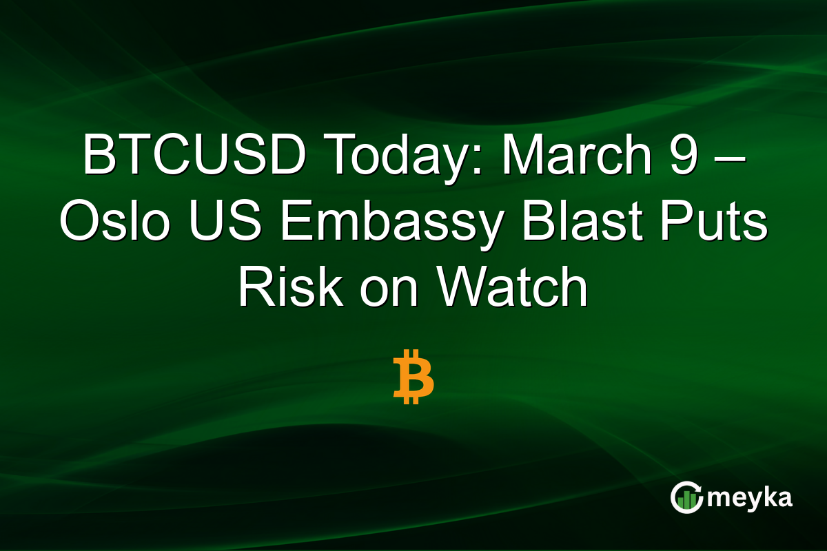 BTCUSD Today: March 9 – Oslo US Embassy Blast Puts Risk on Watch