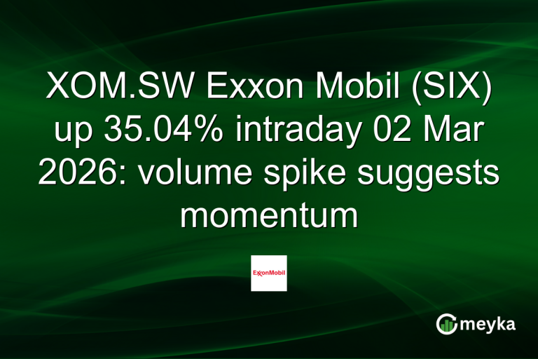 XOM.SW Exxon Mobil (SIX) up 35.04% intraday 02 Mar 2026: volume spike suggests momentum