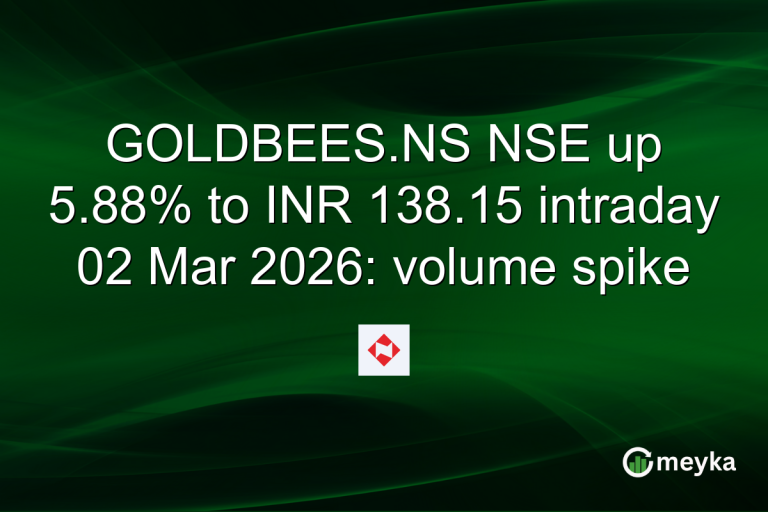 GOLDBEES.NS NSE up 5.88% to INR 138.15 intraday 02 Mar 2026: volume spike