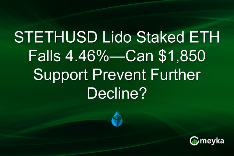 STETHUSD Lido Staked ETH Falls 4.46%—Can $1,850 Support Prevent Further Decline?