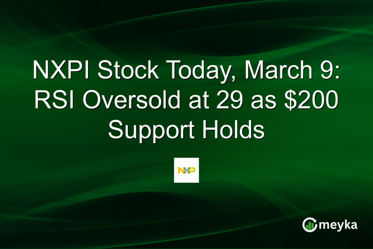 NXPI Stock Today, March 9: RSI Oversold at 29 as $200 Support Holds