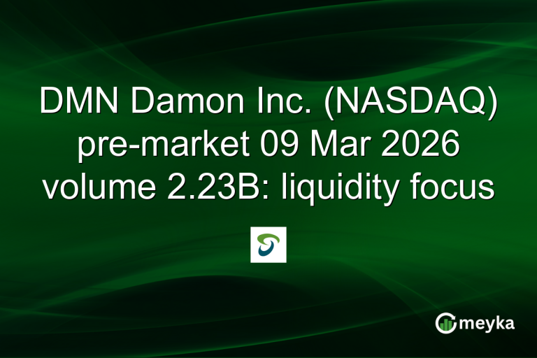 DMN Damon Inc. (NASDAQ) pre-market 09 Mar 2026 volume 2.23B: liquidity focus