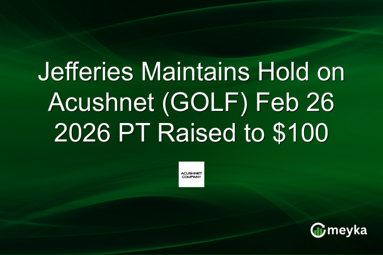 Jefferies Maintains Hold on Acushnet (GOLF) Feb 26 2026 PT Raised to $100