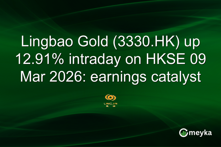 Lingbao Gold (3330.HK) up 12.91% intraday on HKSE 09 Mar 2026: earnings catalyst