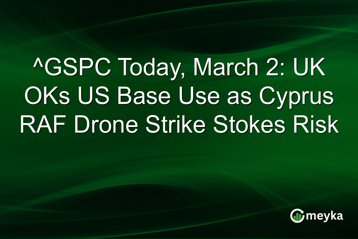 ^GSPC Today, March 2: UK OKs US Base Use as Cyprus RAF Drone Strike Stokes Risk