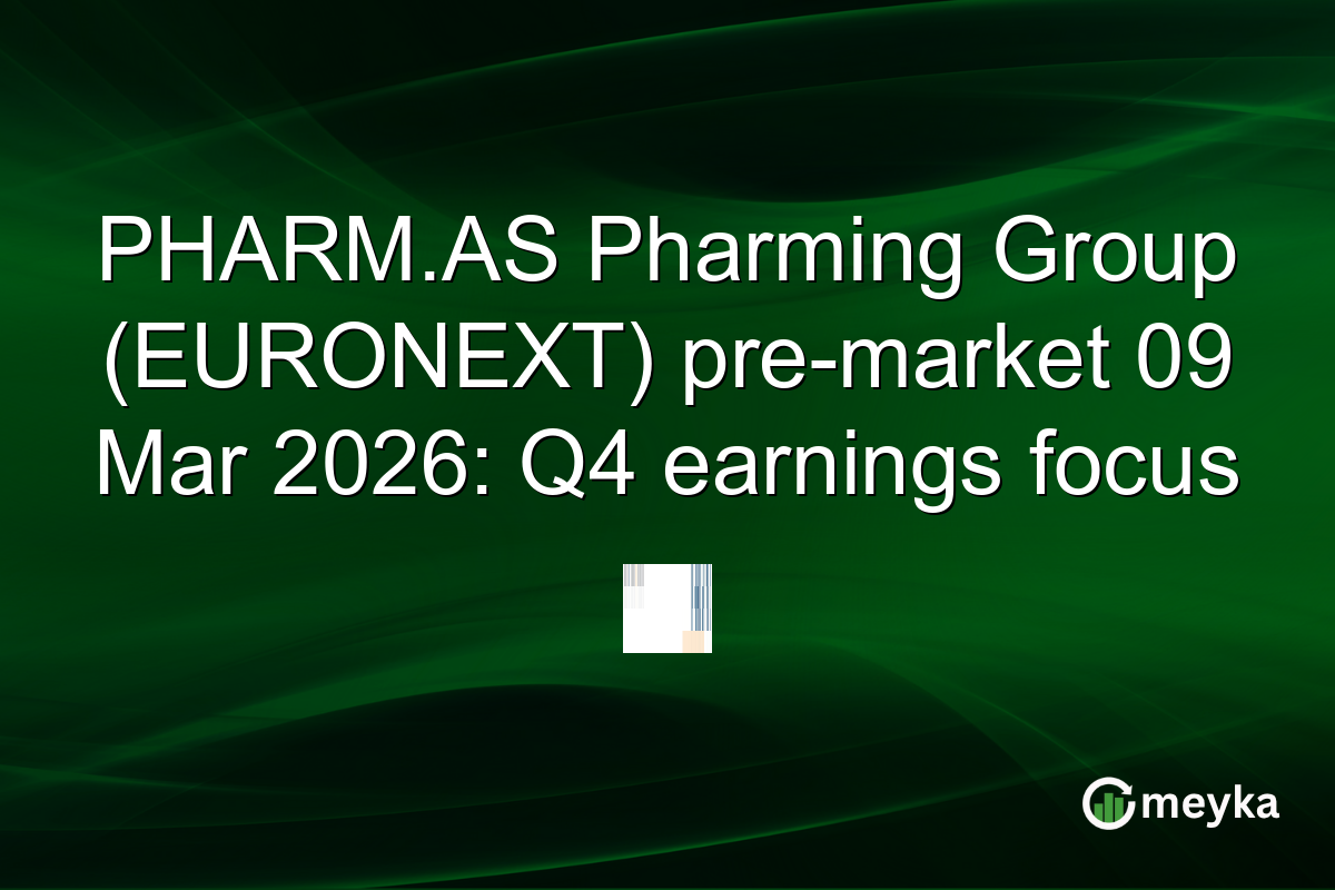 PHARM.AS Pharming Group (EURONEXT) pre-market 09 Mar 2026: Q4 earnings focus