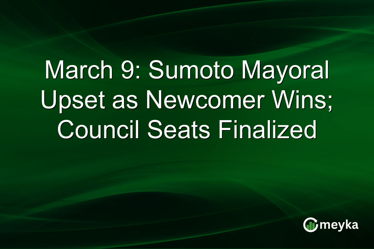 March 9: Sumoto Mayoral Upset as Newcomer Wins; Council Seats Finalized