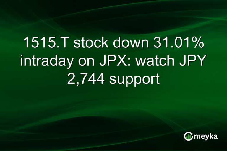 1515.T stock down 31.01% intraday on JPX: watch JPY 2,744 support