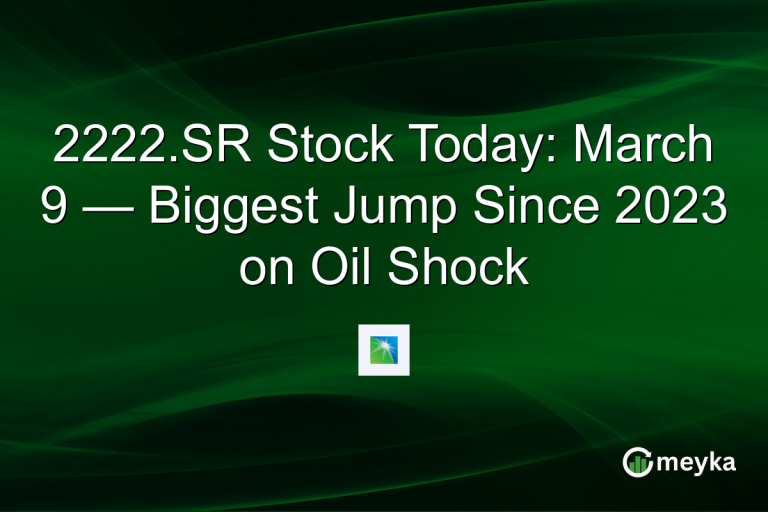 2222.SR Stock Today: March 9 — Biggest Jump Since 2023 on Oil Shock