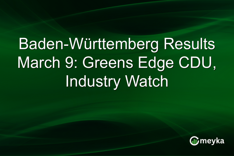Baden-Württemberg Results March 9: Greens Edge CDU, Industry Watch