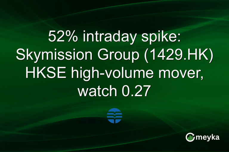 52% intraday spike: Skymission Group (1429.HK) HKSE high-volume mover, watch 0.27