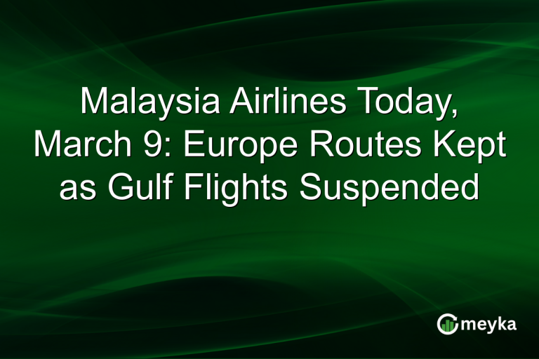 Malaysia Airlines Today, March 9: Europe Routes Kept as Gulf Flights Suspended