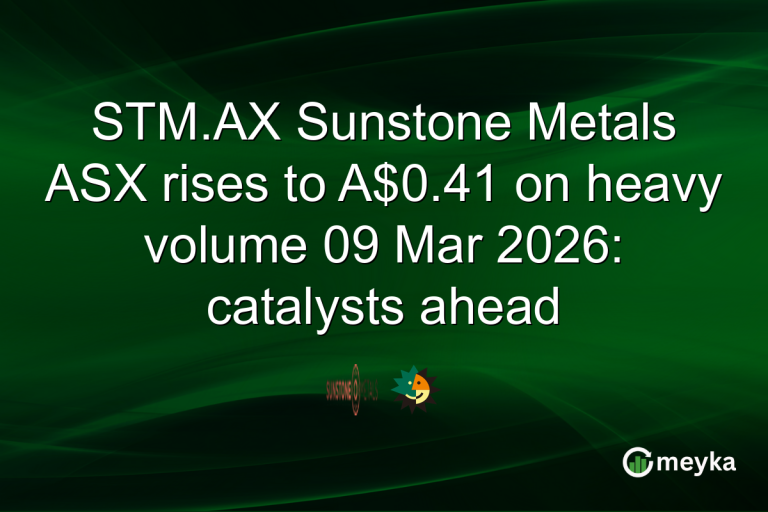 STM.AX Sunstone Metals ASX rises to A$0.41 on heavy volume 09 Mar 2026: catalysts ahead