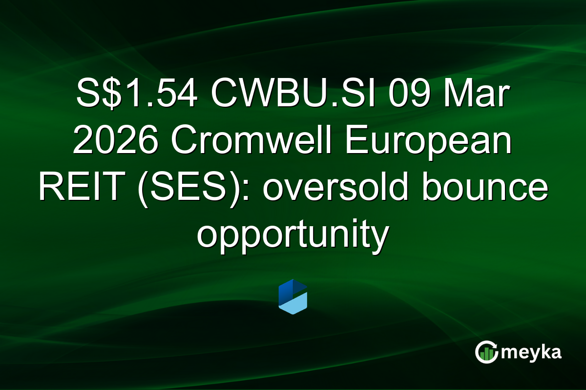 S$1.54 CWBU.SI 09 Mar 2026 Cromwell European REIT (SES): oversold bounce opportunity