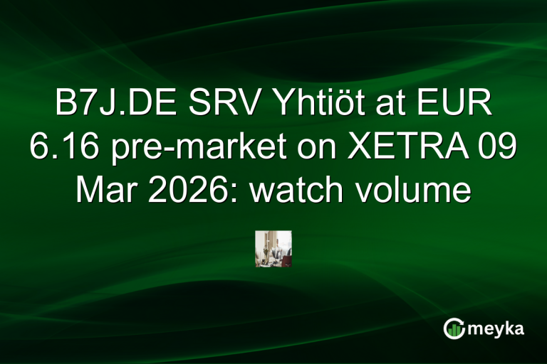B7J.DE SRV Yhtiöt at EUR 6.16 pre-market on XETRA 09 Mar 2026: watch volume