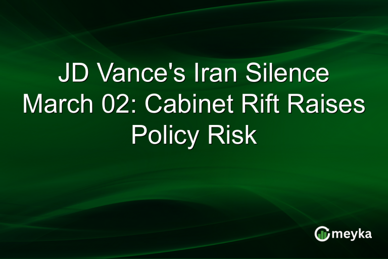 JD Vance's Iran Silence March 02: Cabinet Rift Raises Policy Risk