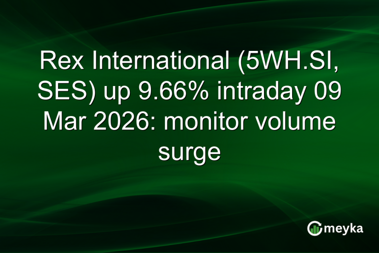 Rex International (5WH.SI, SES) up 9.66% intraday 09 Mar 2026: monitor volume surge