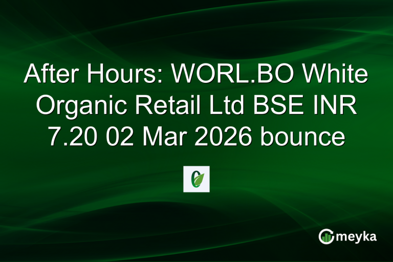 After Hours: WORL.BO White Organic Retail Ltd BSE INR 7.20 02 Mar 2026 bounce
