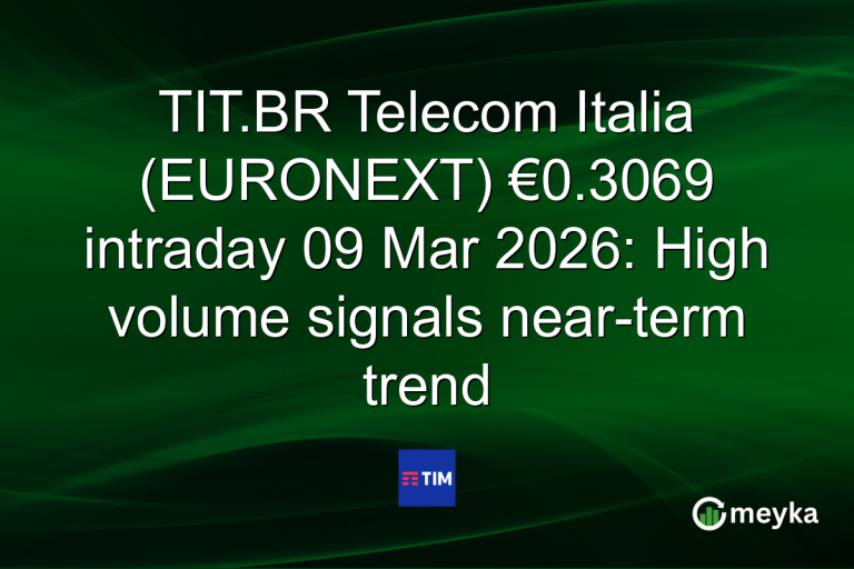 TIT.BR Telecom Italia (EURONEXT) €0.3069 intraday 09 Mar 2026: High volume signals near-term trend