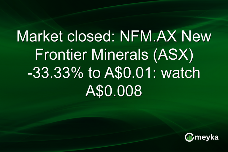 Market closed: NFM.AX New Frontier Minerals (ASX) -33.33% to A$0.01: watch A$0.008
