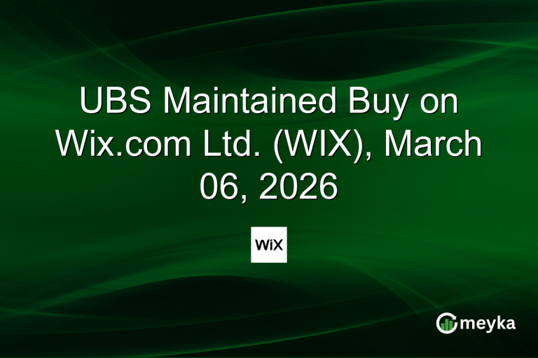 UBS Maintained Buy on Wix.com Ltd. (WIX), March 06, 2026