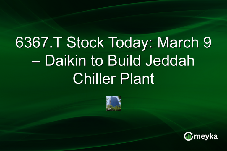 6367.T Stock Today: March 9 – Daikin to Build Jeddah Chiller Plant