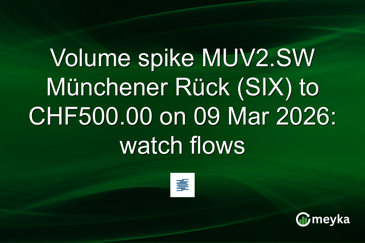 Volume spike MUV2.SW Münchener Rück (SIX) to CHF500.00 on 09 Mar 2026: watch flows