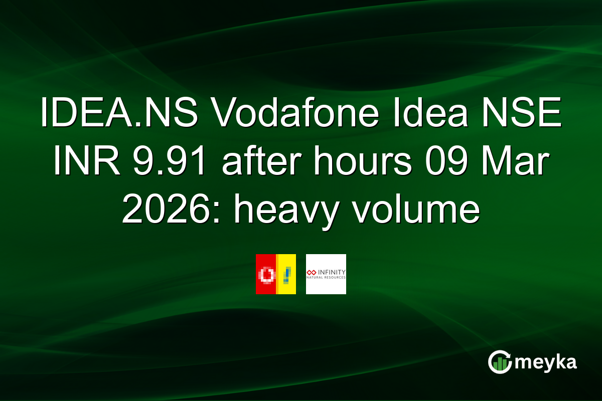 IDEA.NS Vodafone Idea NSE INR 9.91 after hours 09 Mar 2026: heavy volume