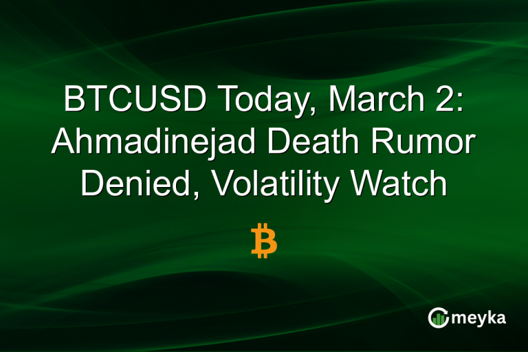 BTCUSD Today, March 2: Ahmadinejad Death Rumor Denied, Volatility Watch