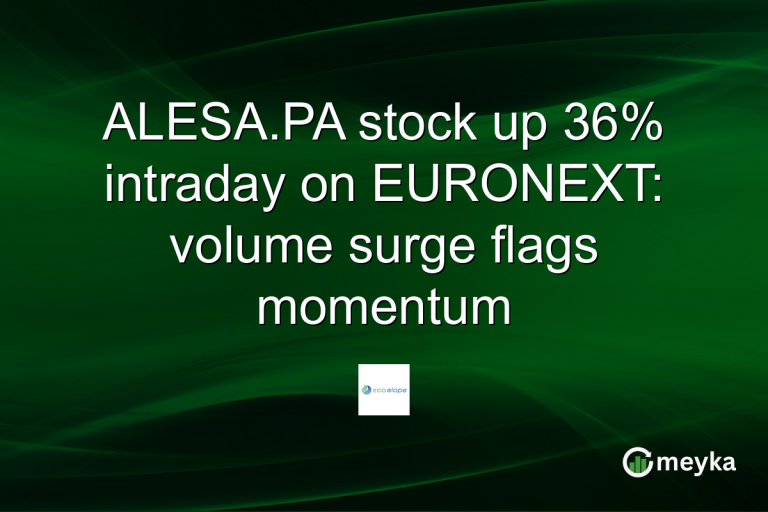 ALESA.PA stock up 36% intraday on EURONEXT: volume surge flags momentum