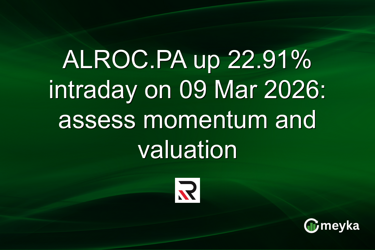 ALROC.PA up 22.91% intraday on 09 Mar 2026: assess momentum and valuation