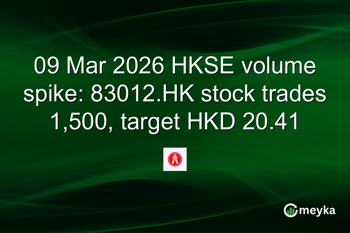 09 Mar 2026 HKSE volume spike: 83012.HK stock trades 1,500, target HKD 20.41