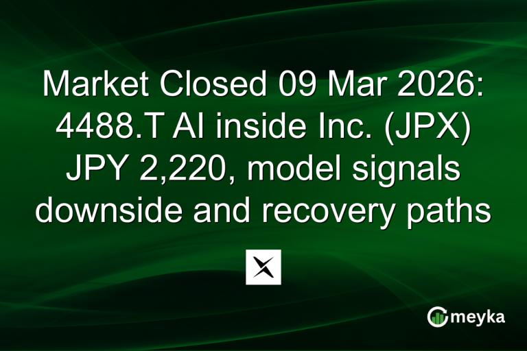 Market Closed 09 Mar 2026: 4488.T AI inside Inc. (JPX) JPY 2,220, model signals downside and recovery paths