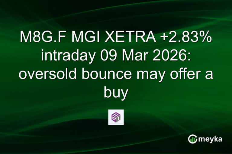 M8G.F MGI XETRA +2.83% intraday 09 Mar 2026: oversold bounce may offer a buy