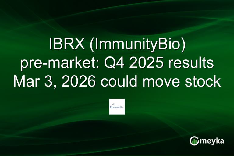 IBRX (ImmunityBio) pre-market: Q4 2025 results Mar 3, 2026 could move stock