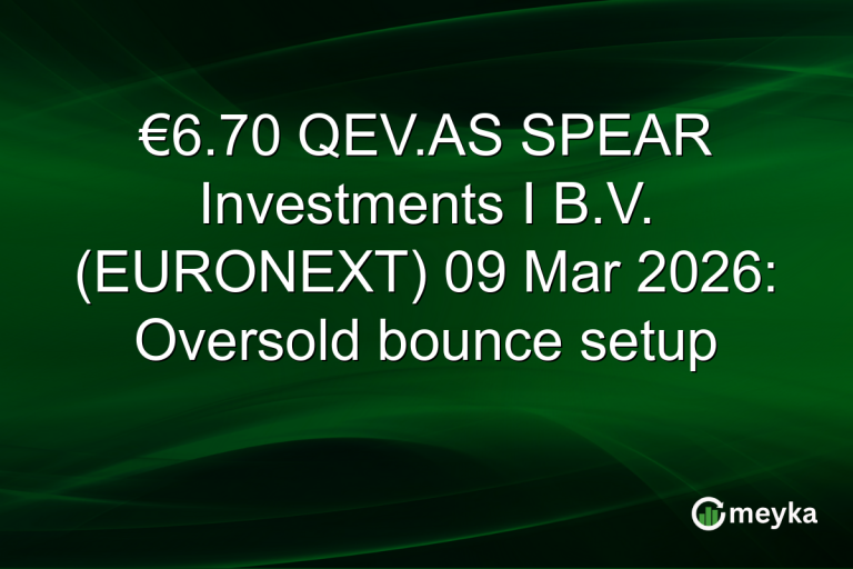 €6.70 QEV.AS SPEAR Investments I B.V. (EURONEXT) 09 Mar 2026: Oversold bounce setup
