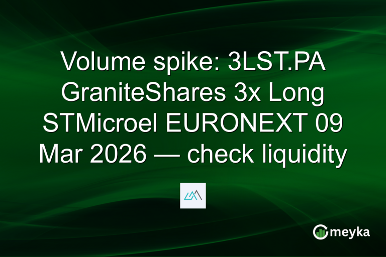 Volume spike: 3LST.PA GraniteShares 3x Long STMicroel EURONEXT 09 Mar 2026 — check liquidity