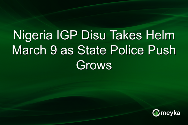 Nigeria IGP Disu Takes Helm March 9 as State Police Push Grows