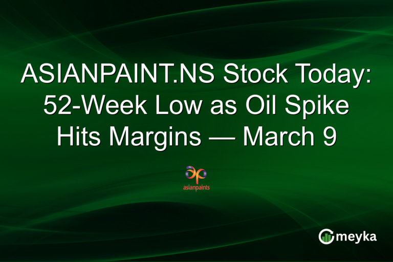 ASIANPAINT.NS Stock Today: 52-Week Low as Oil Spike Hits Margins — March 9