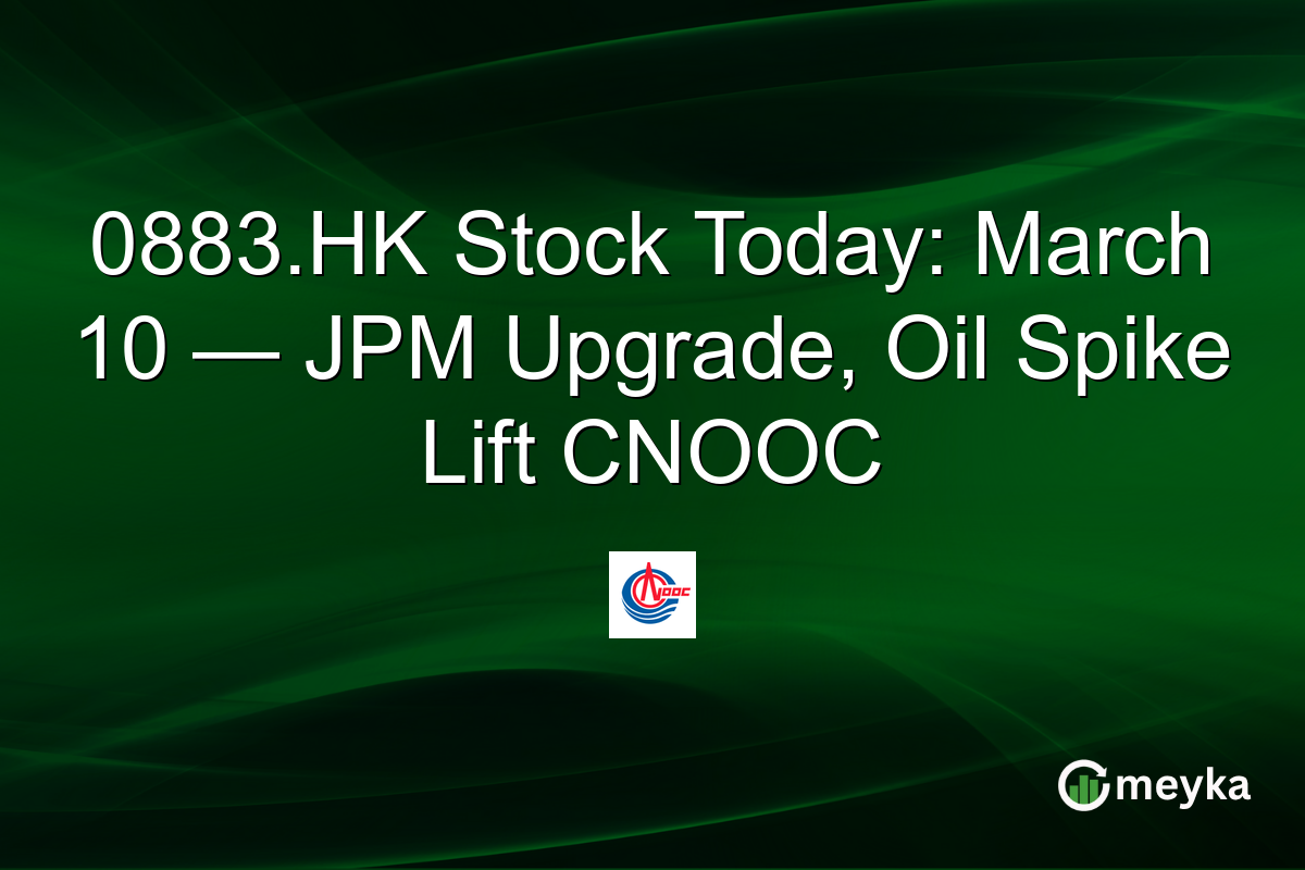 0883.HK Stock Today: March 10 — JPM Upgrade, Oil Spike Lift CNOOC